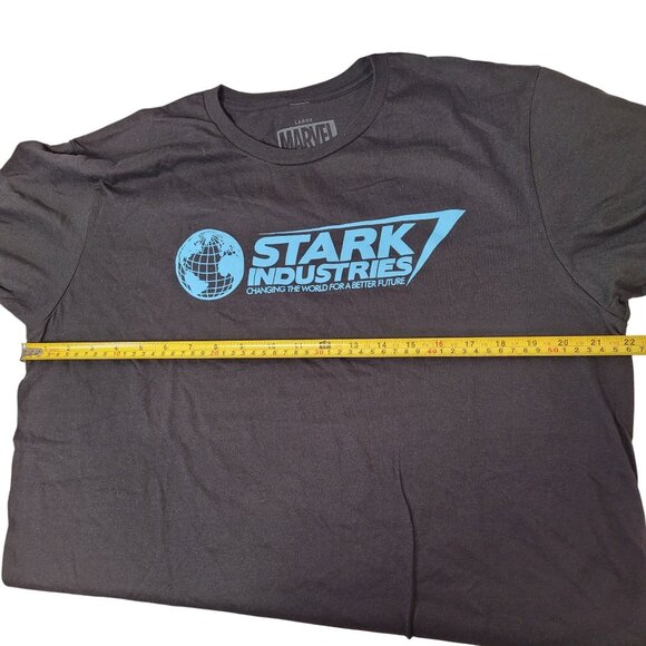 Marvel Unisex Stark Industries Short Sleeves T-Shirt Large Black Cotton New - Picture 5 of 6